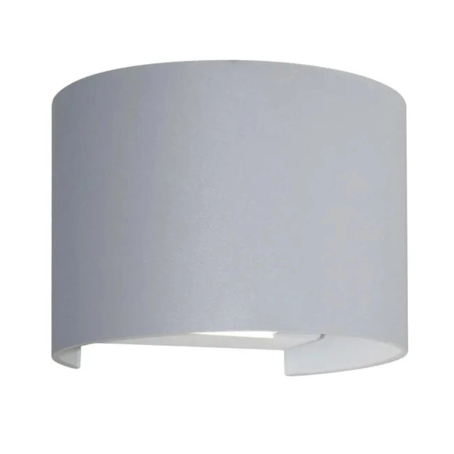Applique Round grigia, lampada da parete per interni ed esterni