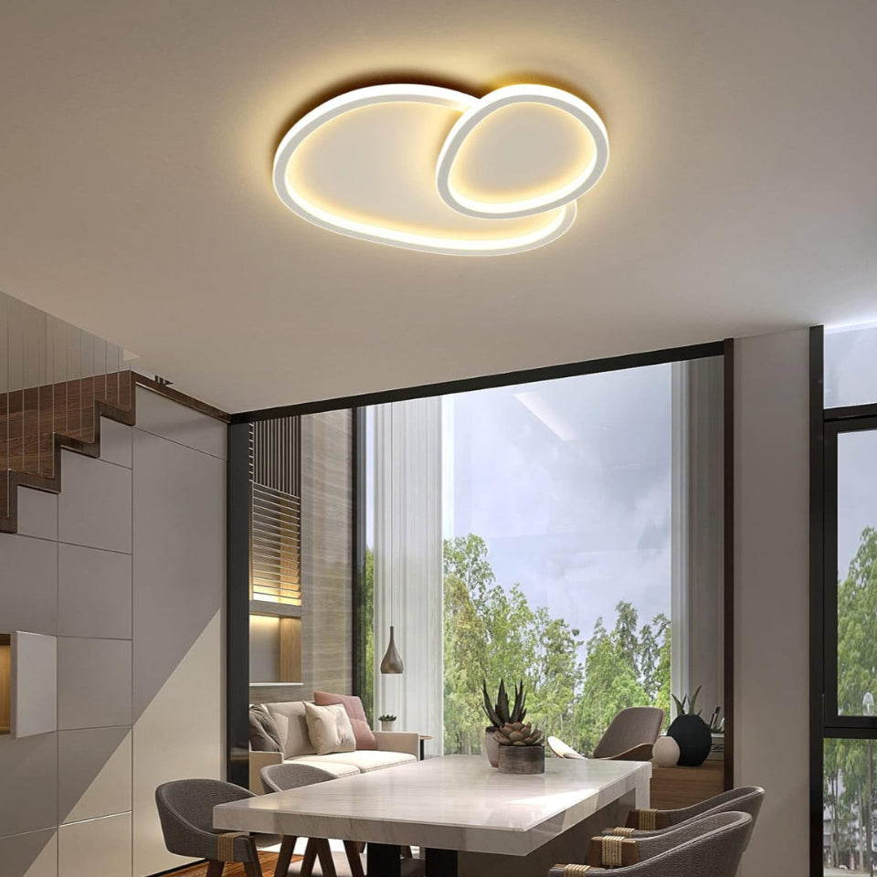 Plafoniera LED Stone small bianca dimmerabile