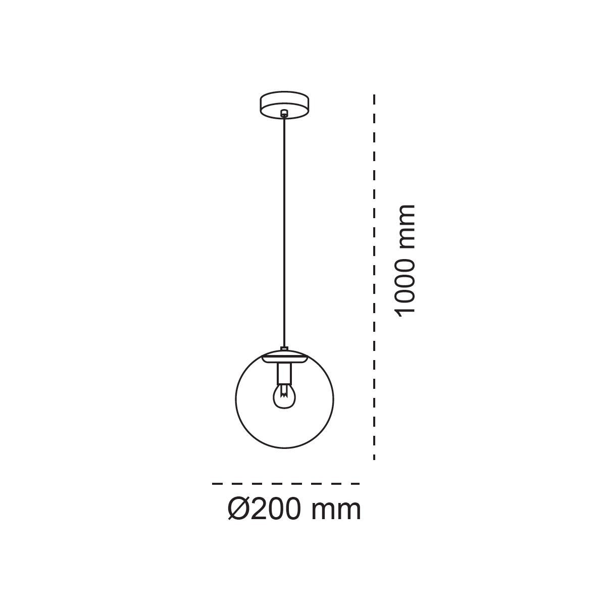 Sospensione Boston 1L