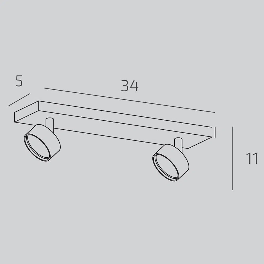 EDRA Faretto a Binario 2 luci