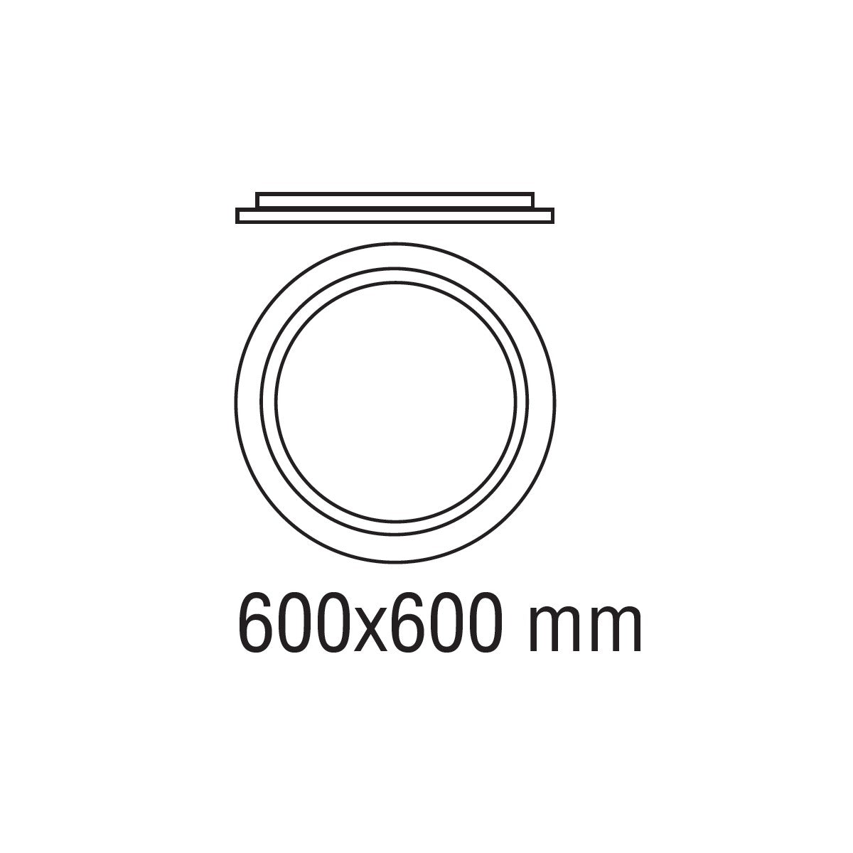 Plafoniera Hasbi 38W R