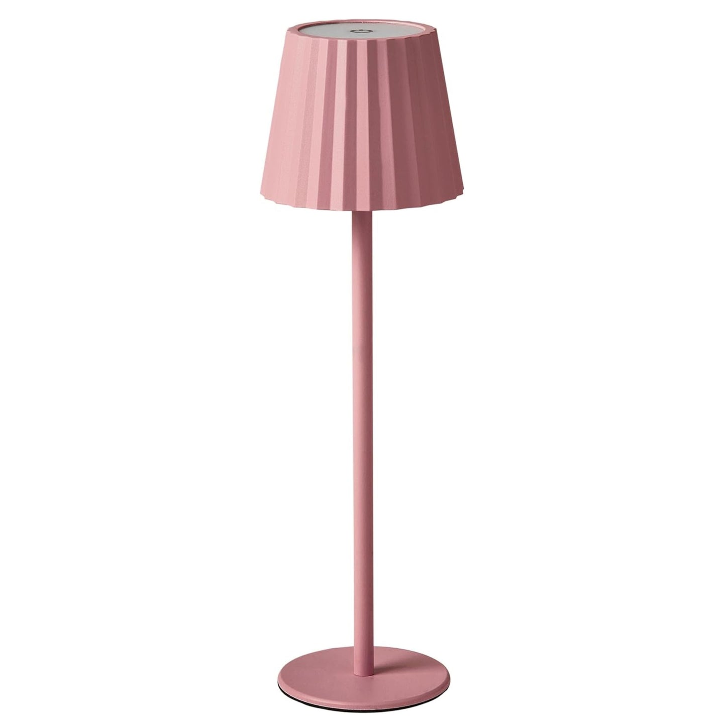 Poldina plissettata rosa da tavolo e da esterno