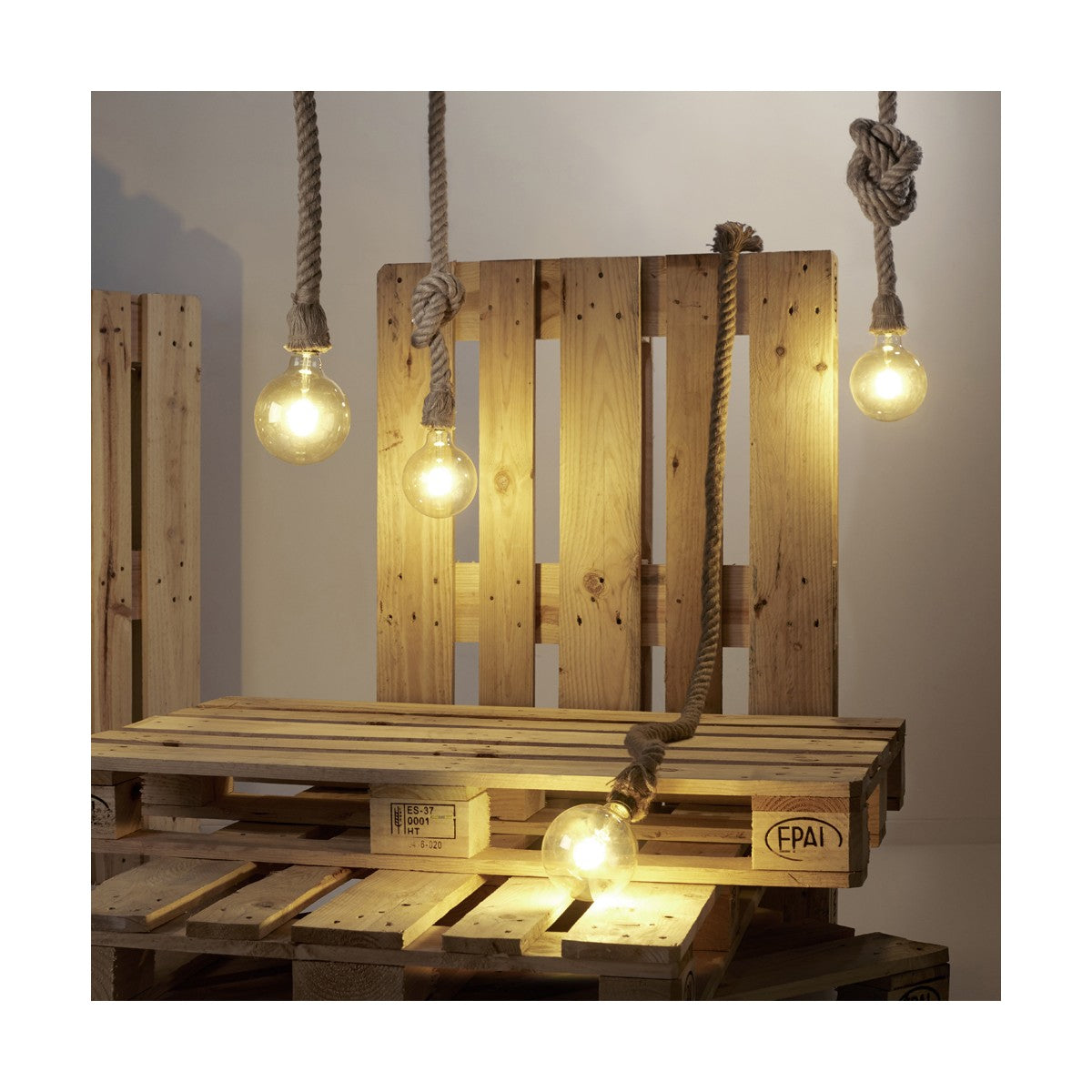 Sospensione corda 1 luce