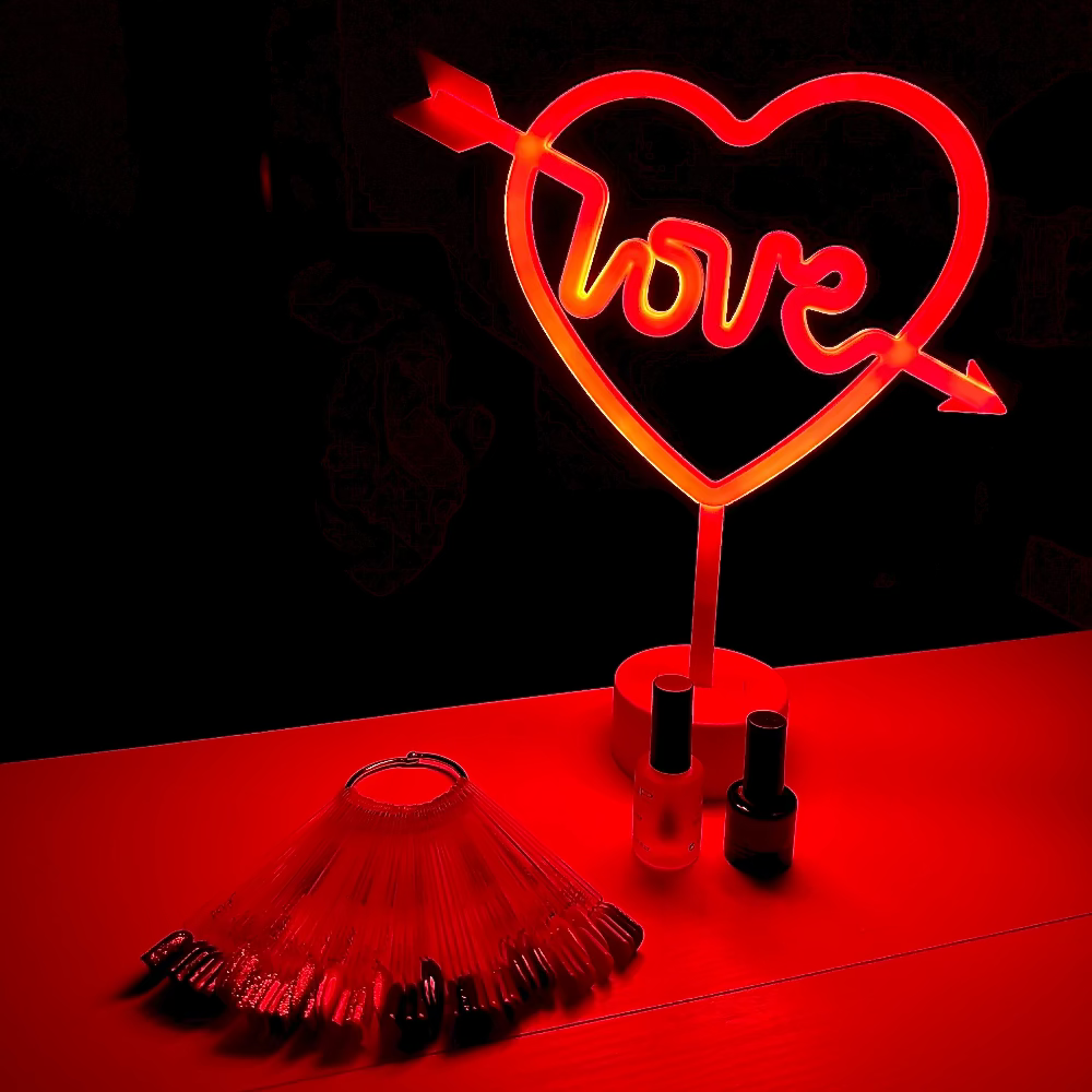 Neonflex Love da tavolo con smalti