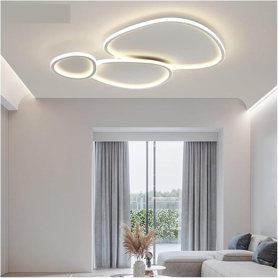 Plafoniera LED Stone bianca dimmerabile