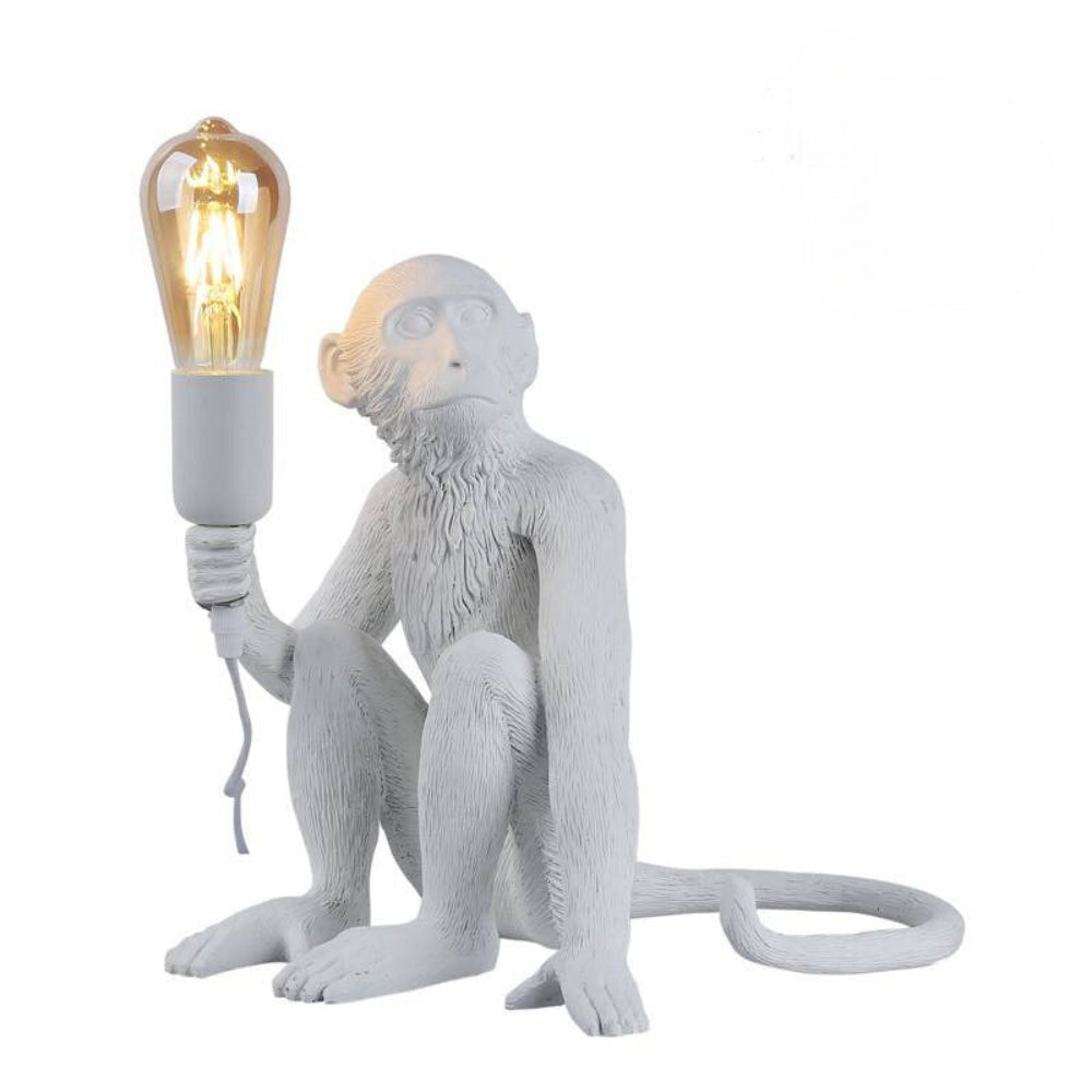 Lampada da tavolo Scimmia bianca
