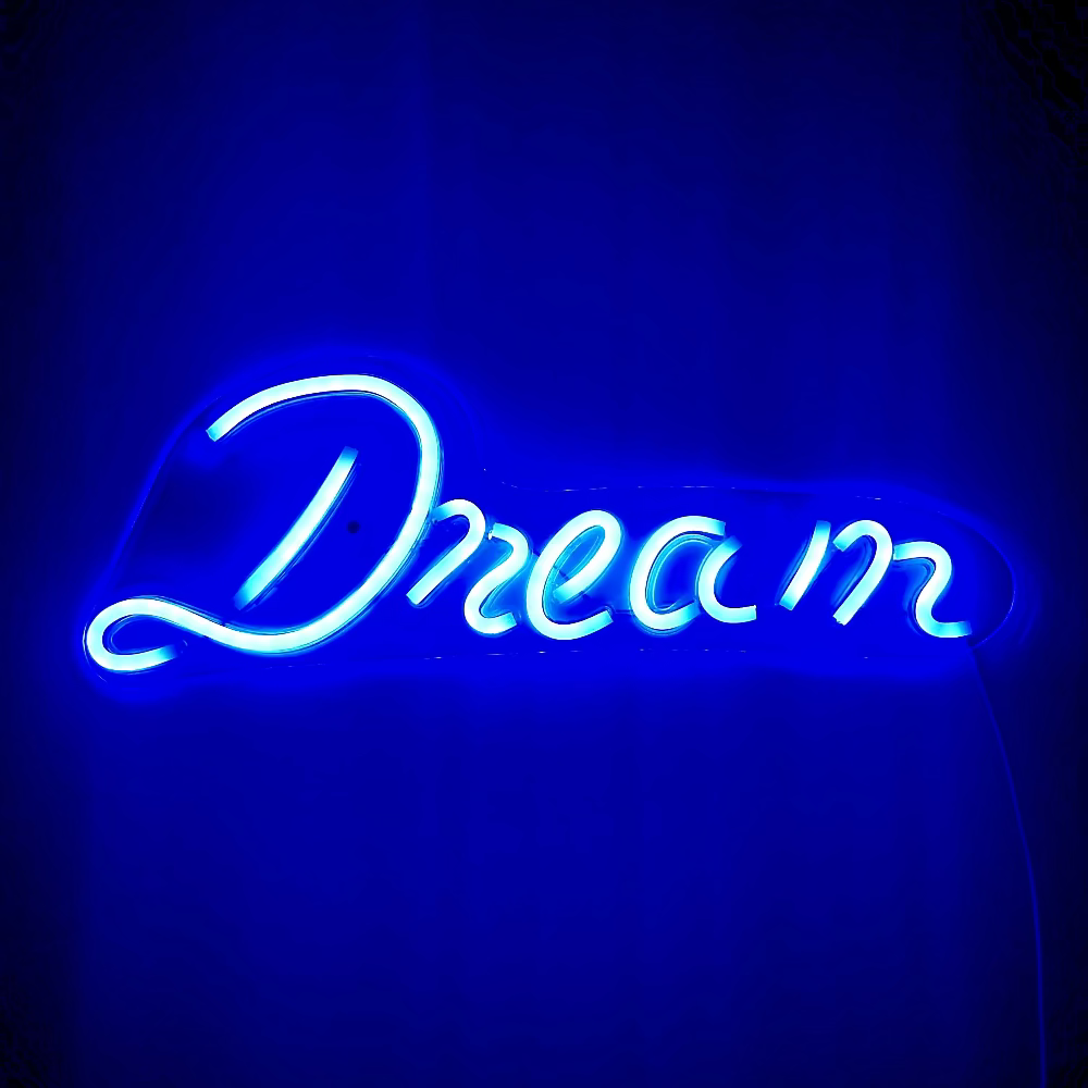 Scritta Dream neonflex
