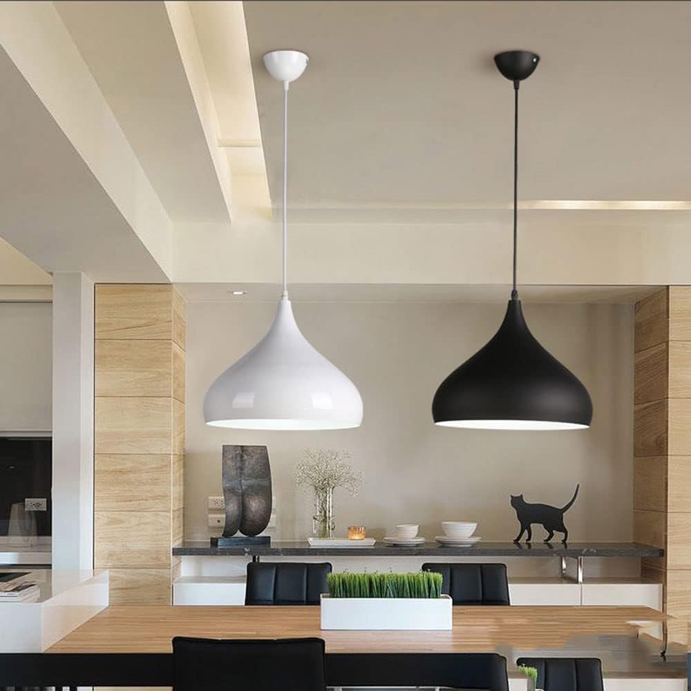 Sospensione Cupola Funny bianca e nera