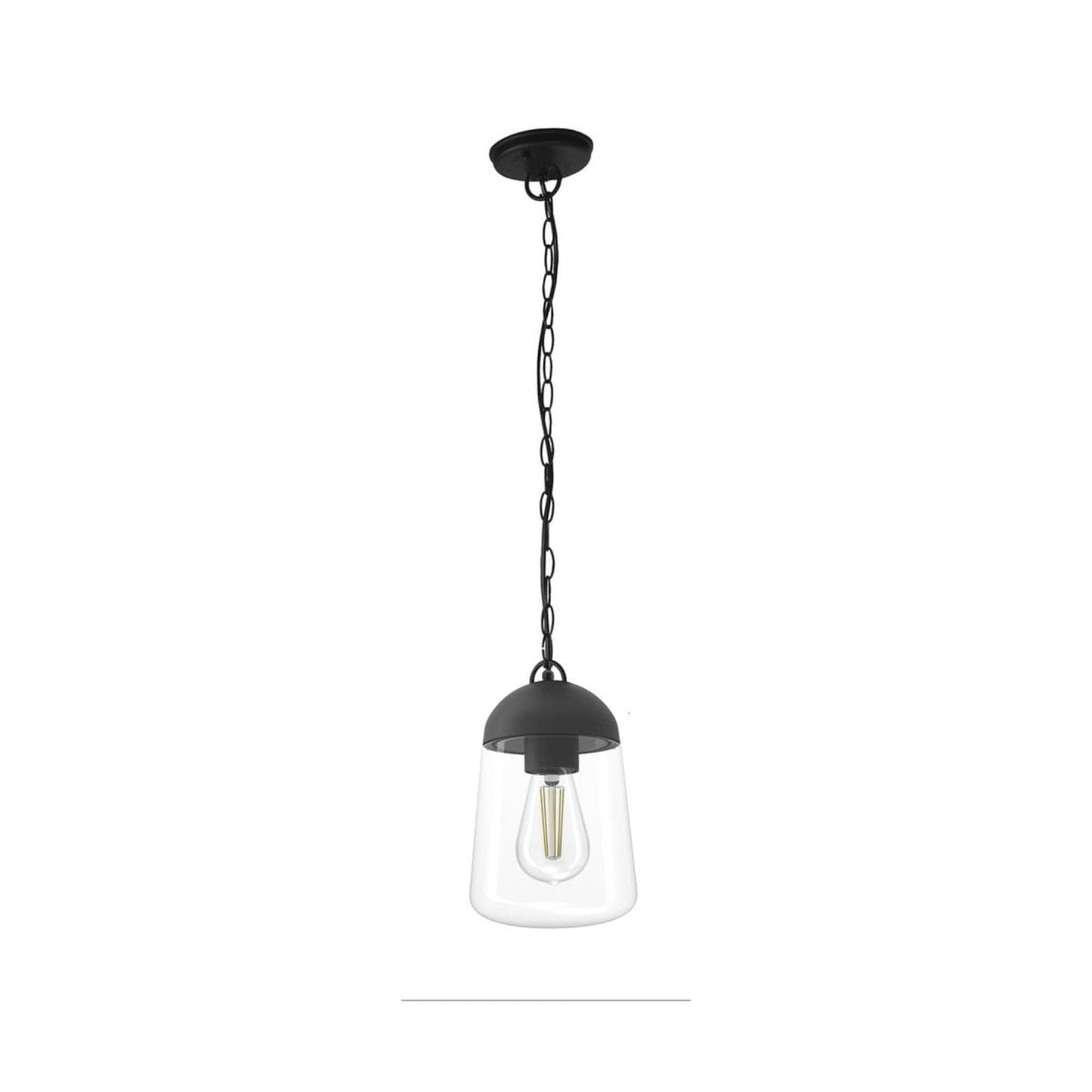 Lampada a sospensione nera da esterno