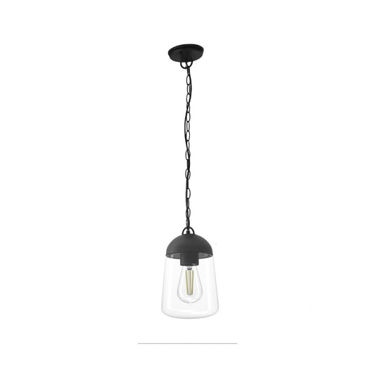 Lampada a sospensione nera da esterno