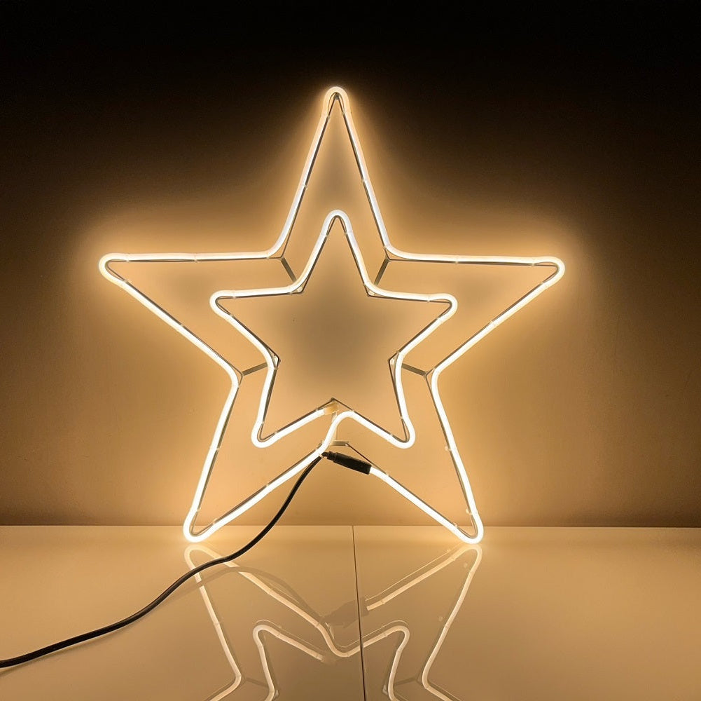 Stella luminosa luce calda