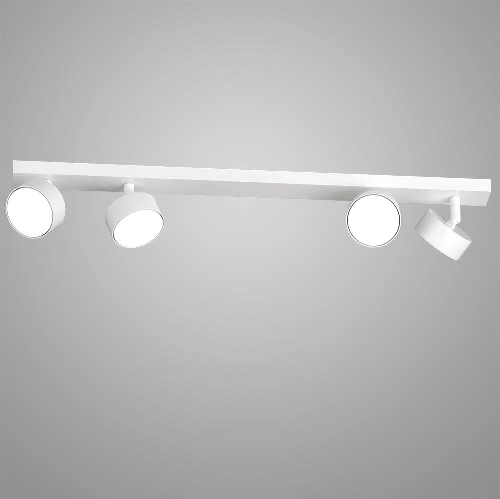 EDRA Faretto a Binario Moderno 4 Luci Orientabili